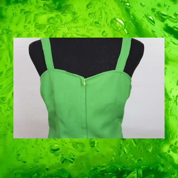 GREEN VINTAGE DRESS SET (2 PIECE) - Picture 6 of 8